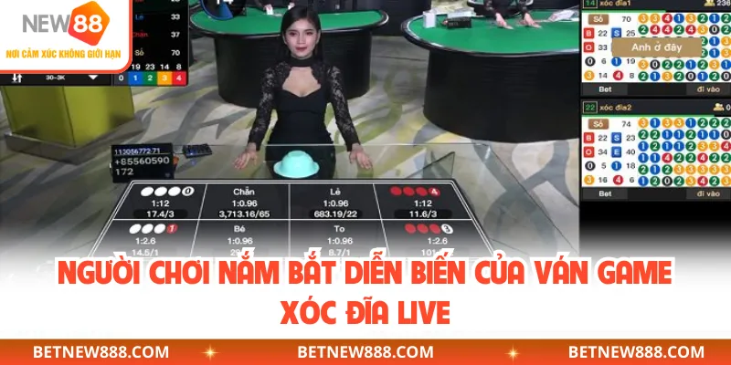 Người chơi nắm bắt diễn biến của ván game xóc đĩa live
