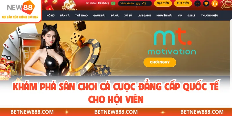Khám phá sân chơi cá cược đẳng cấp quốc tế cho hội viên